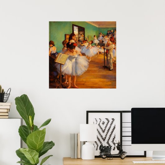 The Dance Class by Edgar Degas ポスター (ホームオフィス)