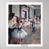 The Dance Class By Edgar Degas ポスター (正面)
