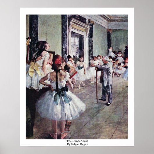 The Dance Class By Edgar Degas ポスター (正面)