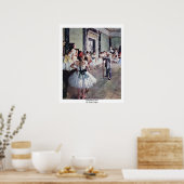 The Dance Class By Edgar Degas ポスター (キッチン)