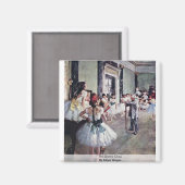 The Dance Class By Edgar Degas マグネット (正面/裏面)