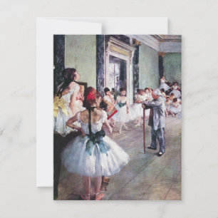 The Dance Class by Edgar Degas,ヴィンテージ・バレエ・アート