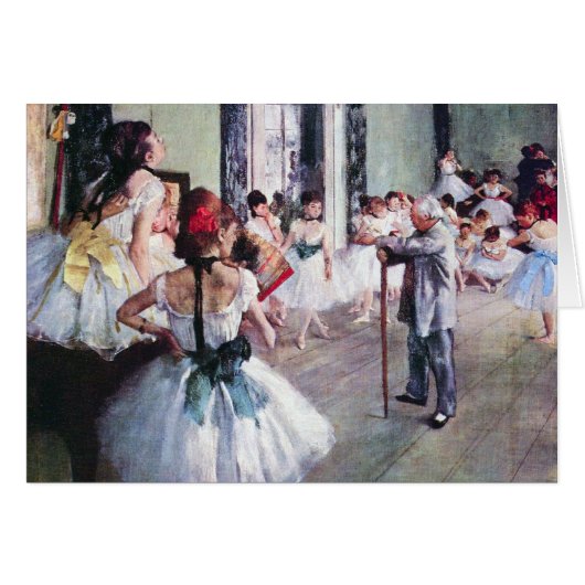 The Dance Class by Edgar Degas,ヴィンテージ・バレエ・アート (正面横)