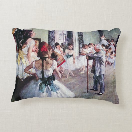 The Dance Class by Edgar Degas,ヴィンテージ・バレエ・アート アクセントクッション (裏面)