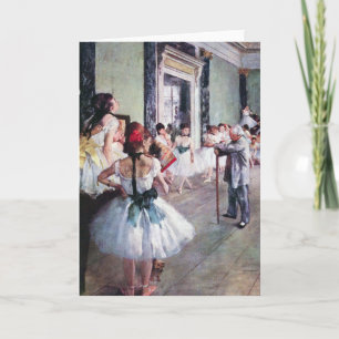 The Dance Class by Edgar Degas,ヴィンテージ・バレエ・アート カード