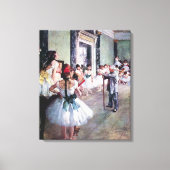 The Dance Class by Edgar Degas,ヴィンテージ・バレエ・アート キャンバスプリント (正面)