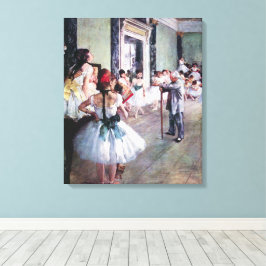 The Dance Class by Edgar Degas,ヴィンテージ・バレエ・アート キャンバスプリント