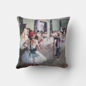 The Dance Class by Edgar Degas,ヴィンテージ・バレエ・アート クッション (裏面)