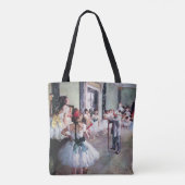 The Dance Class by Edgar Degas,ヴィンテージ・バレエ・アート トートバッグ (裏面)