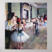 The Dance Class by Edgar Degas,ヴィンテージ・バレエ・アート ポスター (正面)