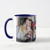 The Dance Class by Edgar Degas,ヴィンテージ・バレエ・アート マグカップ (左)