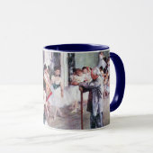 The Dance Class by Edgar Degas,ヴィンテージ・バレエ・アート マグカップ (正面右)