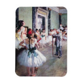 The Dance Class by Edgar Degas,ヴィンテージ・バレエ・アート マグネット (縦)