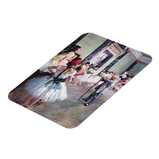 The Dance Class by Edgar Degas,ヴィンテージ・バレエ・アート マグネット (左側)