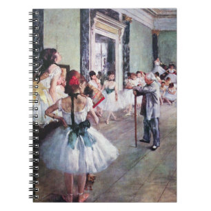 The Dance Class by Edgar Degas, Vintage Ballet Art ノートブック