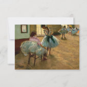 The Dance Lesson by Edgar Degas サンキューカード (正面)