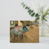The Dance Lesson by Edgar Degas シーズンポストカード (スタンド正面)