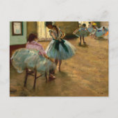 The Dance Lesson by Edgar Degas シーズンポストカード (正面)