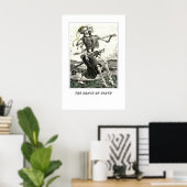 The Dance of Death Poster Print. Skeleton Skull ポスター (ホームオフィス)