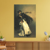 The Dancer, スペインの勉強for 'El Jaleo', 1882 キャンバスプリント (インサイチュ (リビング))