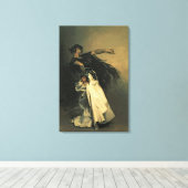 The Dancer, スペインの勉強for 'El Jaleo', 1882 キャンバスプリント (インサイチュ (ウッドフロア))