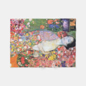 The Dancer, Gustav Klimt フリースブランケット (正面(横))