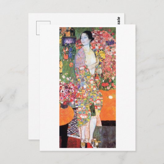 The Dancer, Gustav Klimt ポストカード (正面/裏面)