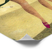 The Dancers Vintage poster Print ポスター (角)