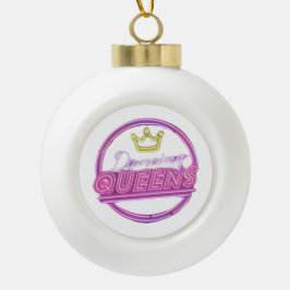 The Dancing Queens Snowflake Framed Ornament セラミックボールオーナメント