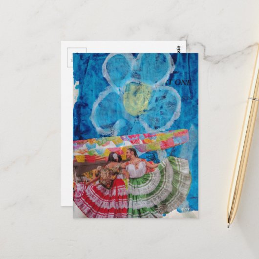 The Dancing Women Collage ポストカード (正面/裏面インサイチュ)