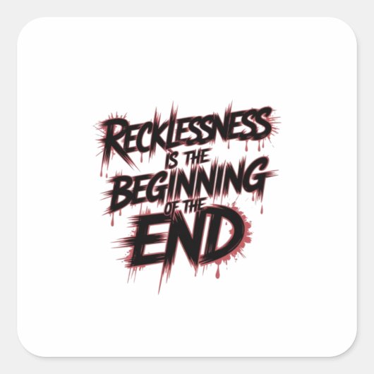 The Danger of Reckless Leadership スクエアシール (正面)