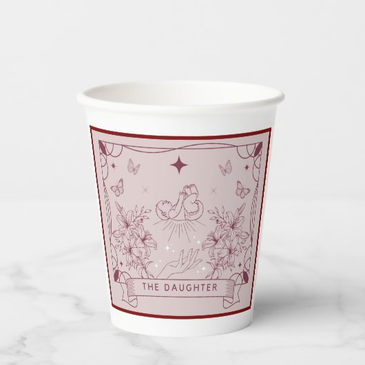 The Daughter Tarot Baby Shower  紙コップ (正面)