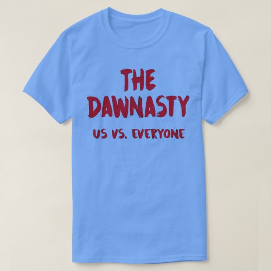 The Dawothus対全員ガーネット Tシャツ (デザイン正面)
