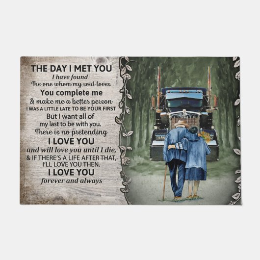 The Day I Met You I Love You ドアマット (正面)