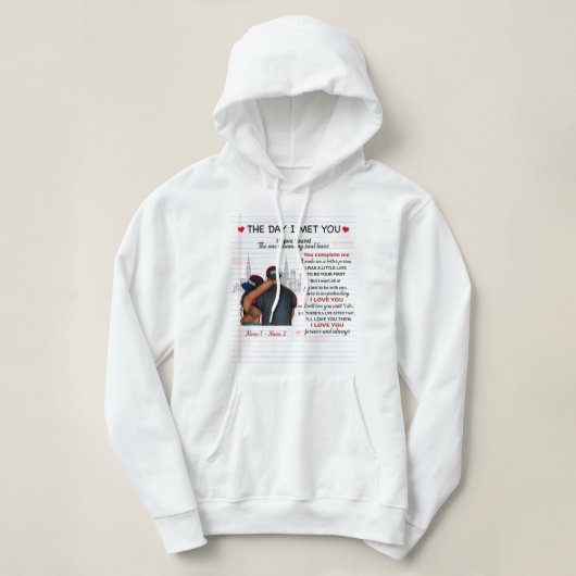 The day i met you shirt パーカ (デザイン正面)