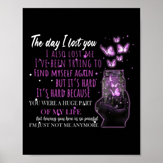 The Day I You 失った Butterfly天国メモリアルメモリ ポスター (正面)