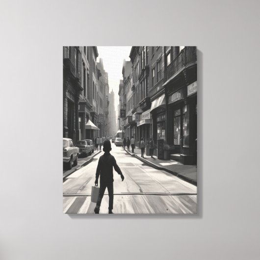 The Day Melted Sideways キャンバスプリント (正面)