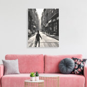 The Day Melted Sideways キャンバスプリント (インサイチュ (リビング))