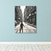 The Day Melted Sideways キャンバスプリント (インサイチュ (ウッドフロア))