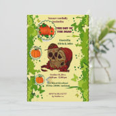 The Day of the Dead Couples Halloween Spooky Party 招待状 (スタンド正面)