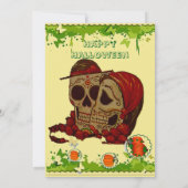 The Day of the Dead Couples Halloween Spooky Party 招待状 (裏面)