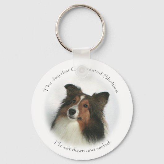 The Day Shelties Were Created Keychain キーホルダー (正面)