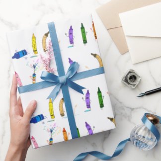 The Day the Crayons Quit Themed Wrapping Paper ラッピングペーパー