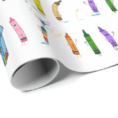 The Day the Crayons Quit Themed Wrapping Paper ラッピングペーパー (ロールコーナー)