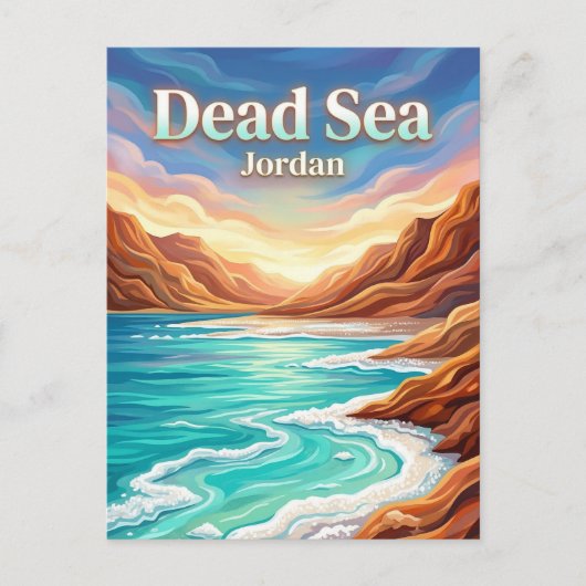 The Dead Sea Jordan ポストカード (正面)