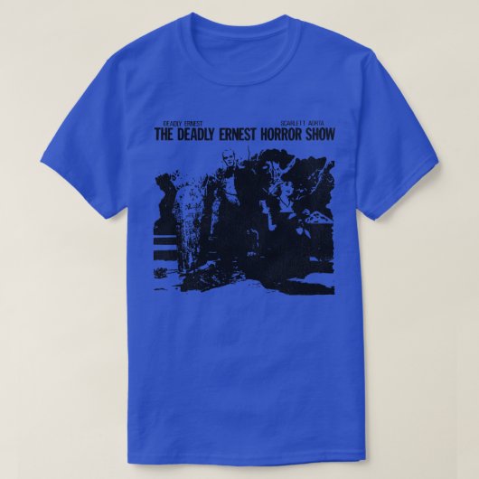 The Deadal Ernest Holal Show 80s UK Fright Night Tシャツ (デザイン正面)