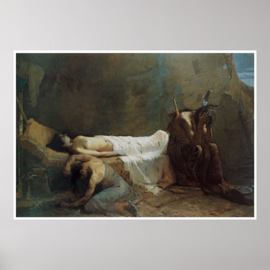 The Death of Minnehaha, 1885, American West ポスター (正面)