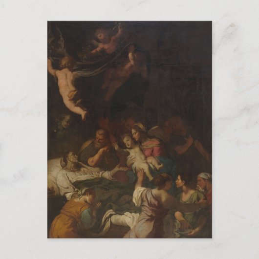 The Death of Saint Anne by Fabrizio Chiari ポストカード (正面)