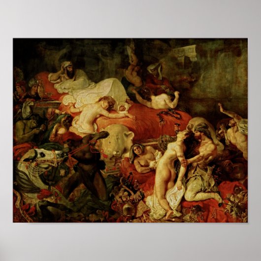 The Death of Sardanapalus by Delacroix - Poster ポスター (正面)