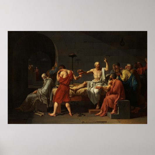 The Death of Socrates, Jacques-Louis David  ポスター (正面)